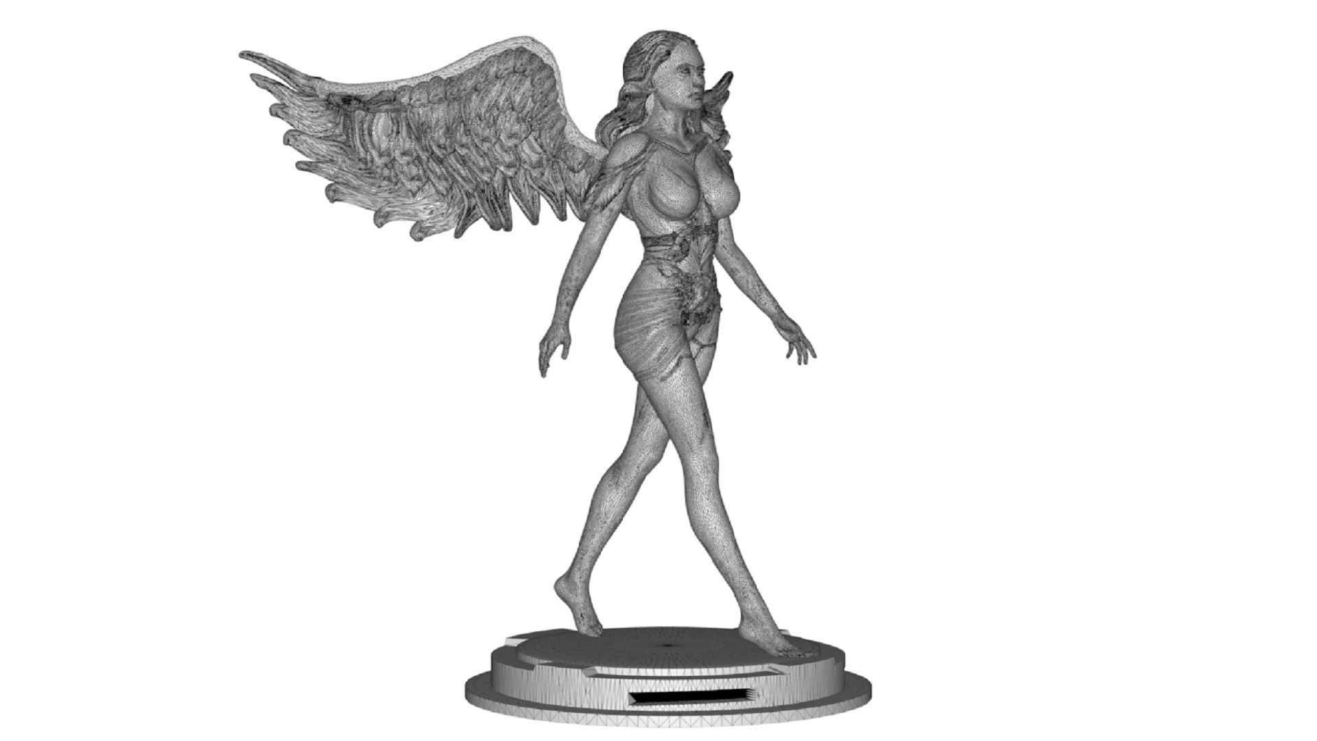 Beautiful Angel 3D print model_7
