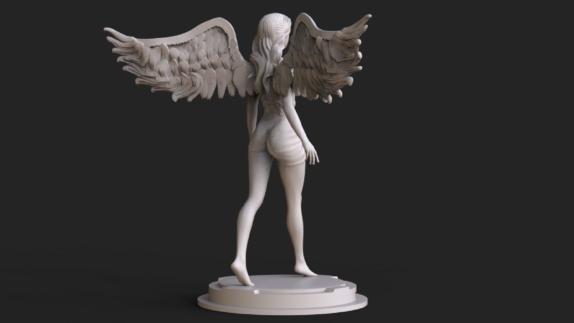 Beautiful Angel 3D print model_3