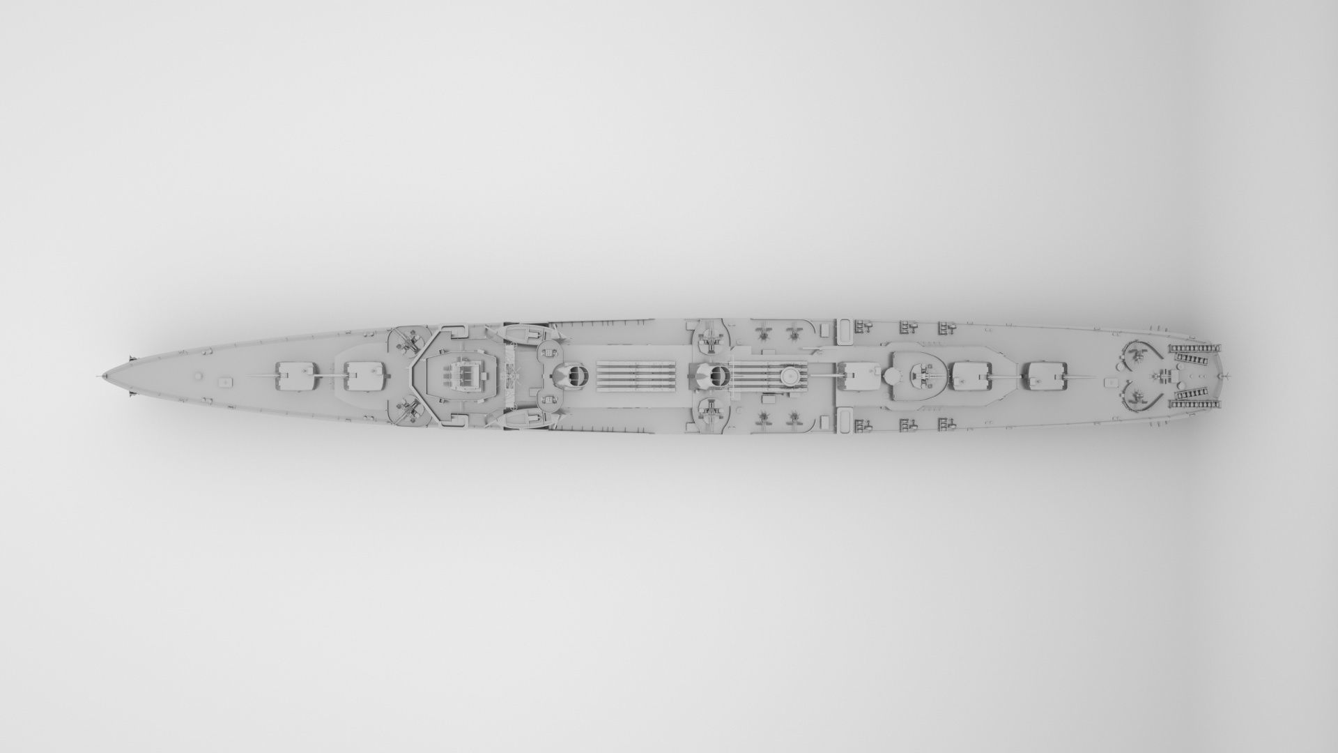  USS Hoel DD-533 - Fletcher Class Destroyer  3D model_10