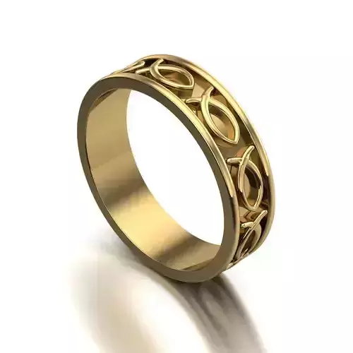 fishring celtic fish wedding ring