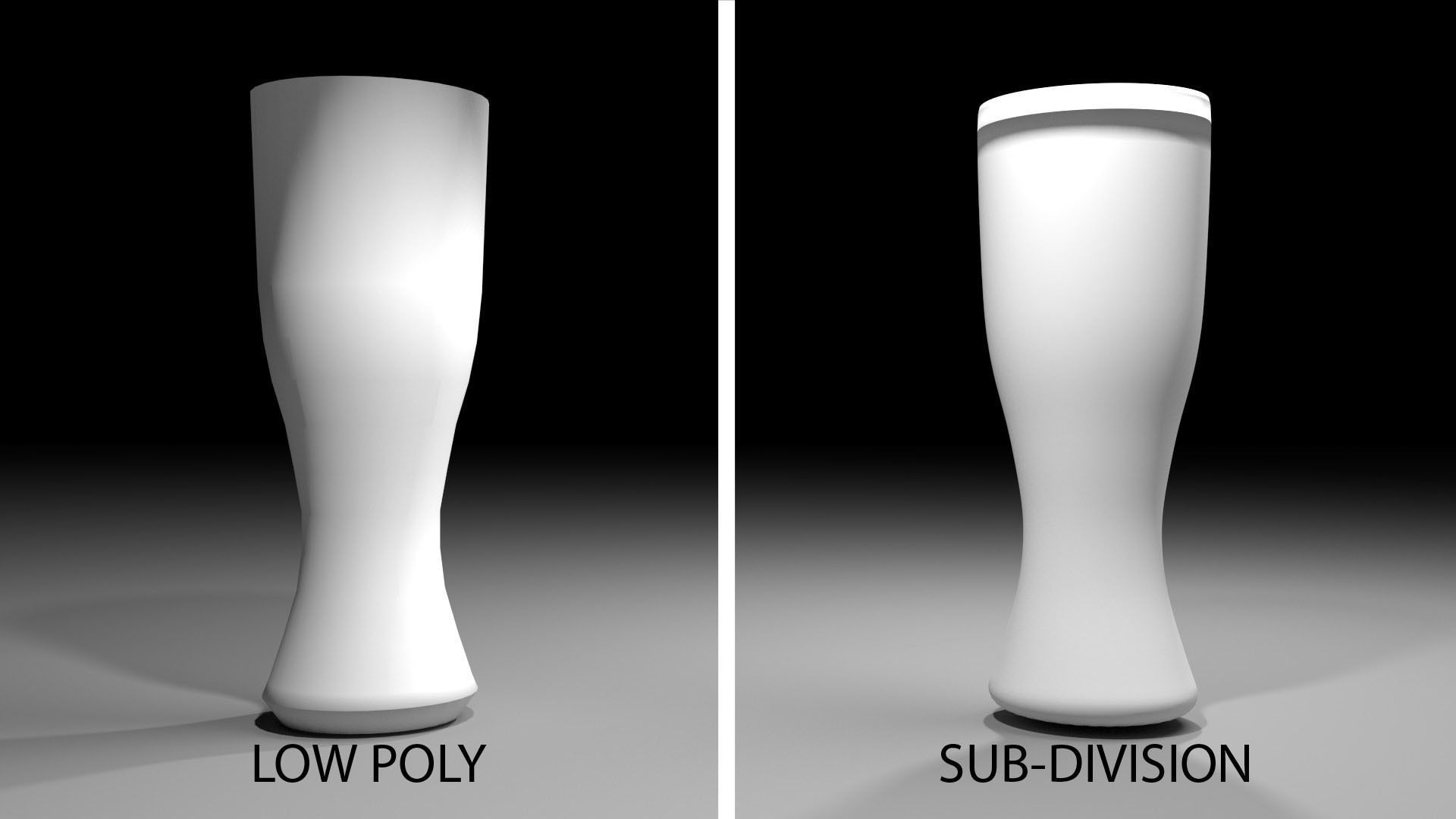 Drinking Glass - Pilsner 3D model_4