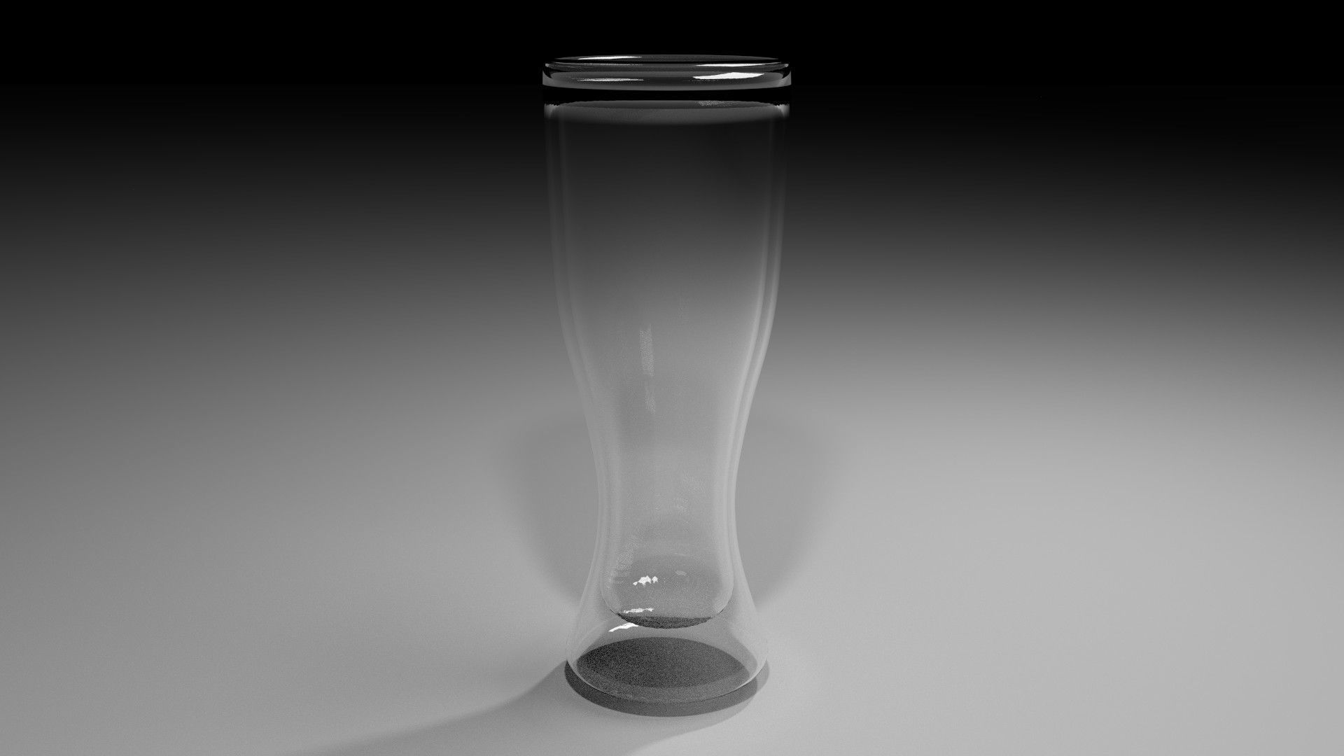 Drinking Glass - Pilsner 3D model_1