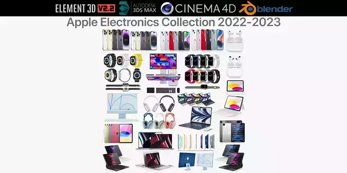 Apple Electronics Collection 2022-2023 3D model
