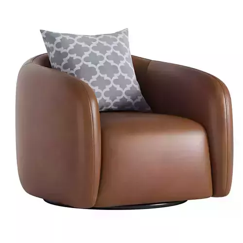 Fresno Leather Swivel Chair