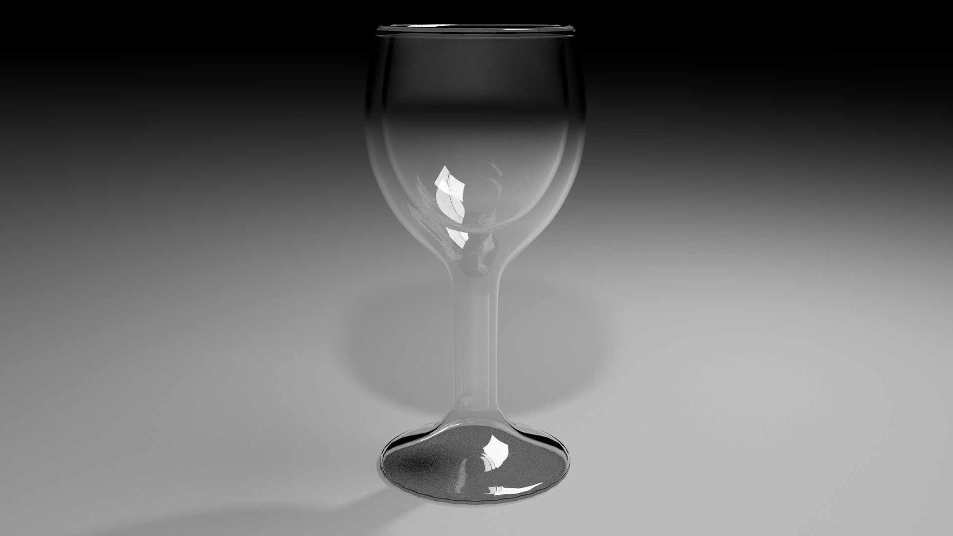 Drinking Glass - Sherry 3D model_1