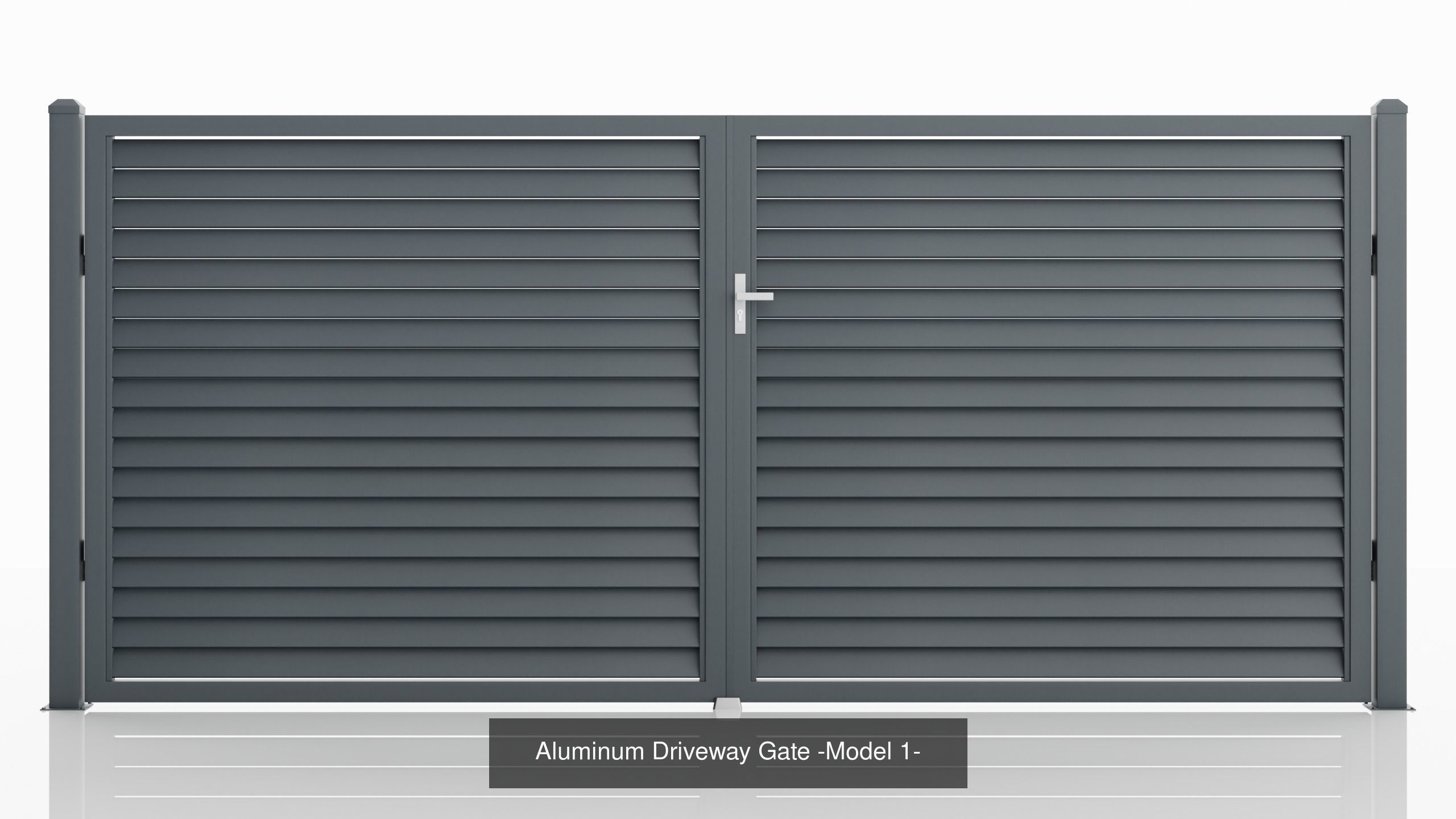 Aluminum Fence Model 1 3D Model Collection_1