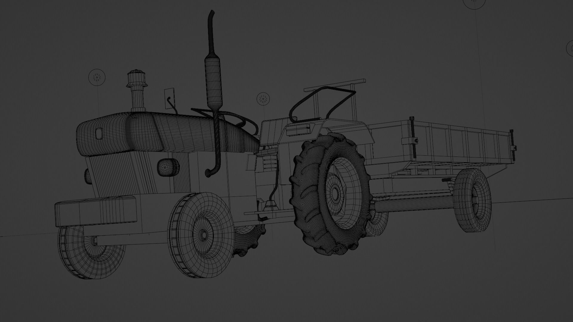 Holland Tractor 3D model_5