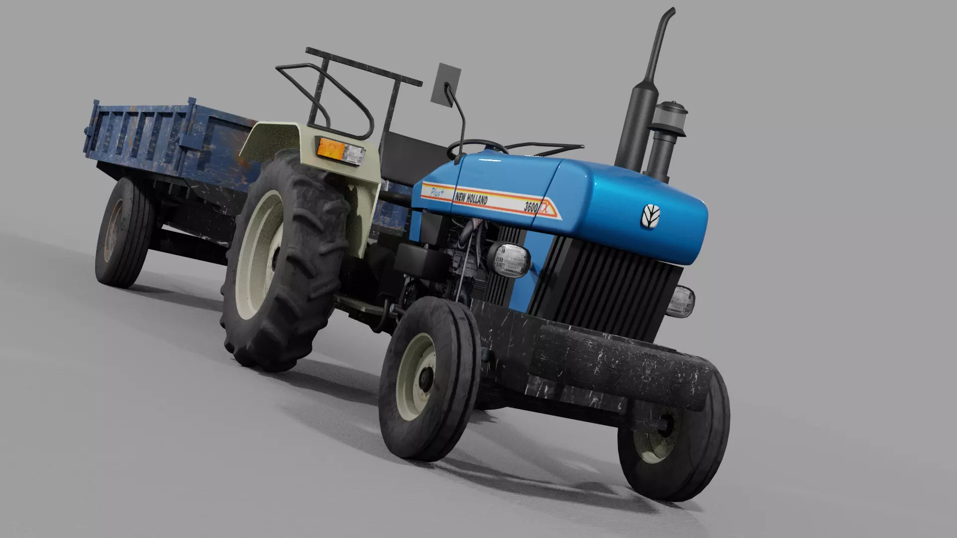 Holland Tractor 3D model_0