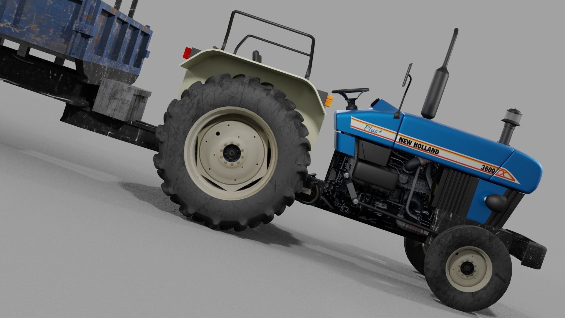 Holland Tractor 3D model_1