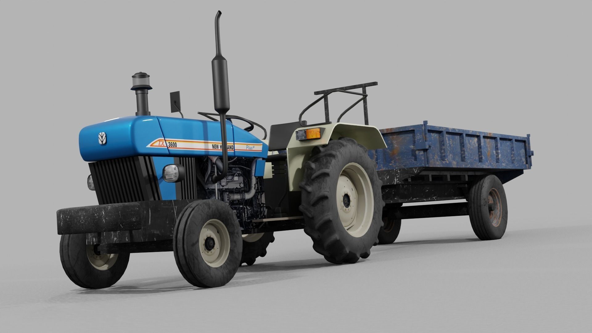 Holland Tractor 3D model_2
