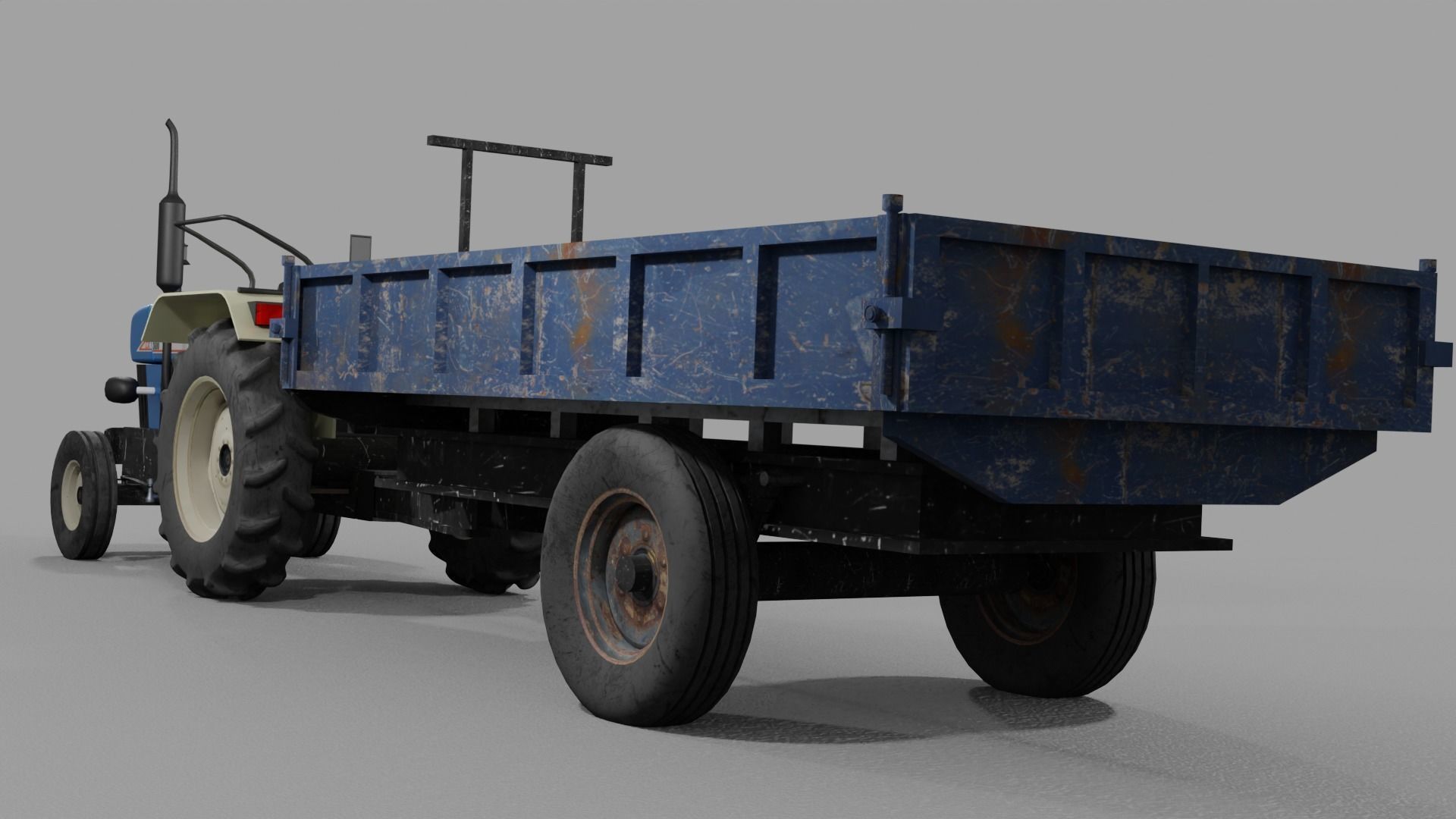 Holland Tractor 3D model_3