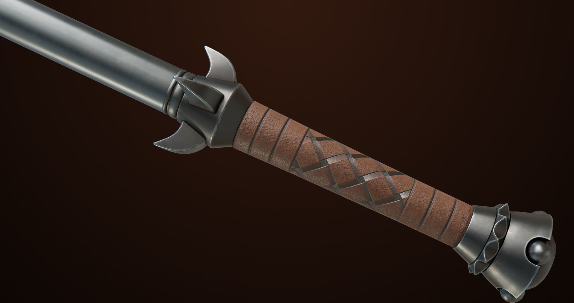 Battle Axe 03 All PBR Unity UE Textures Included Low-poly 3D model_7