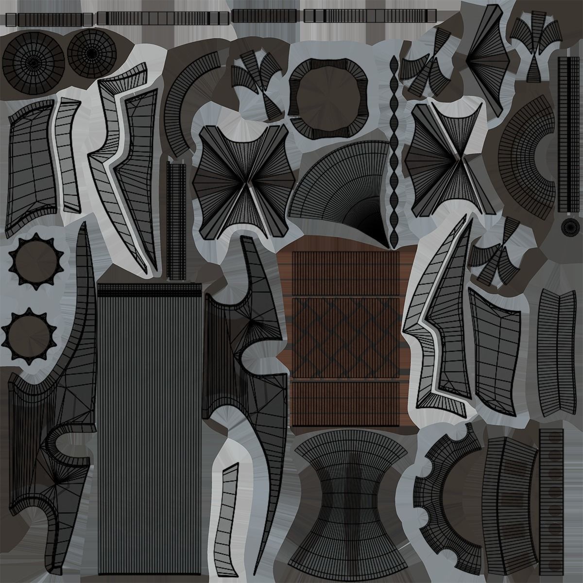 Battle Axe 03 All PBR Unity UE Textures Included Low-poly 3D model_26