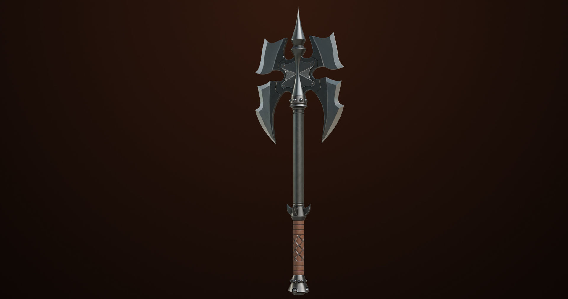 Battle Axe 03 All PBR Unity UE Textures Included Low-poly 3D model_3