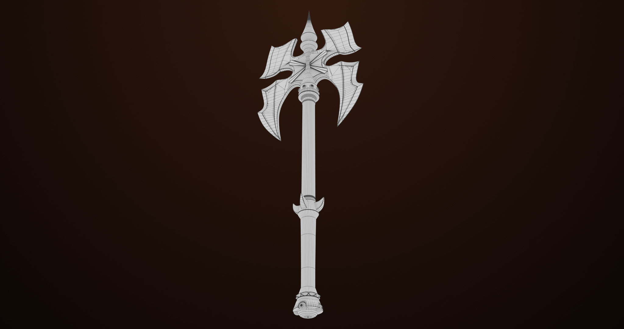 Battle Axe 03 All PBR Unity UE Textures Included Low-poly 3D model_22
