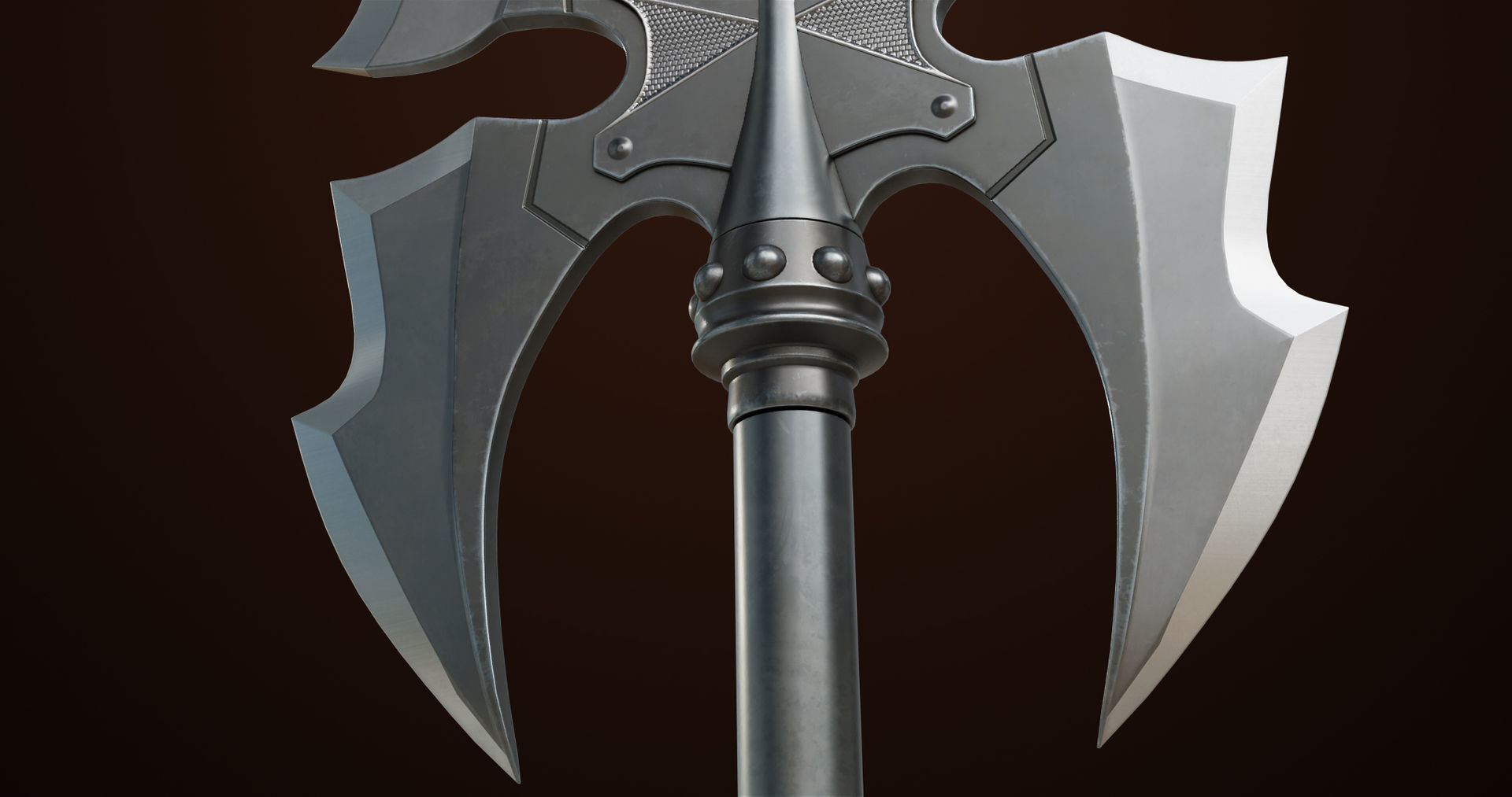 Battle Axe 03 All PBR Unity UE Textures Included Low-poly 3D model_10