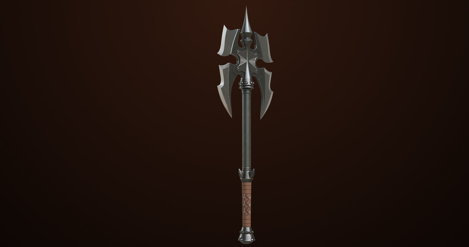 Battle Axe 03 All PBR Unity UE Textures Included Low-poly 3D model_2