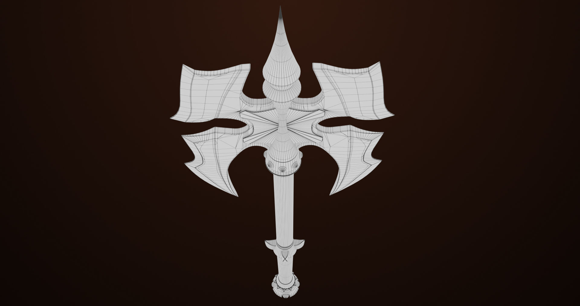 Battle Axe 03 All PBR Unity UE Textures Included Low-poly 3D model_21