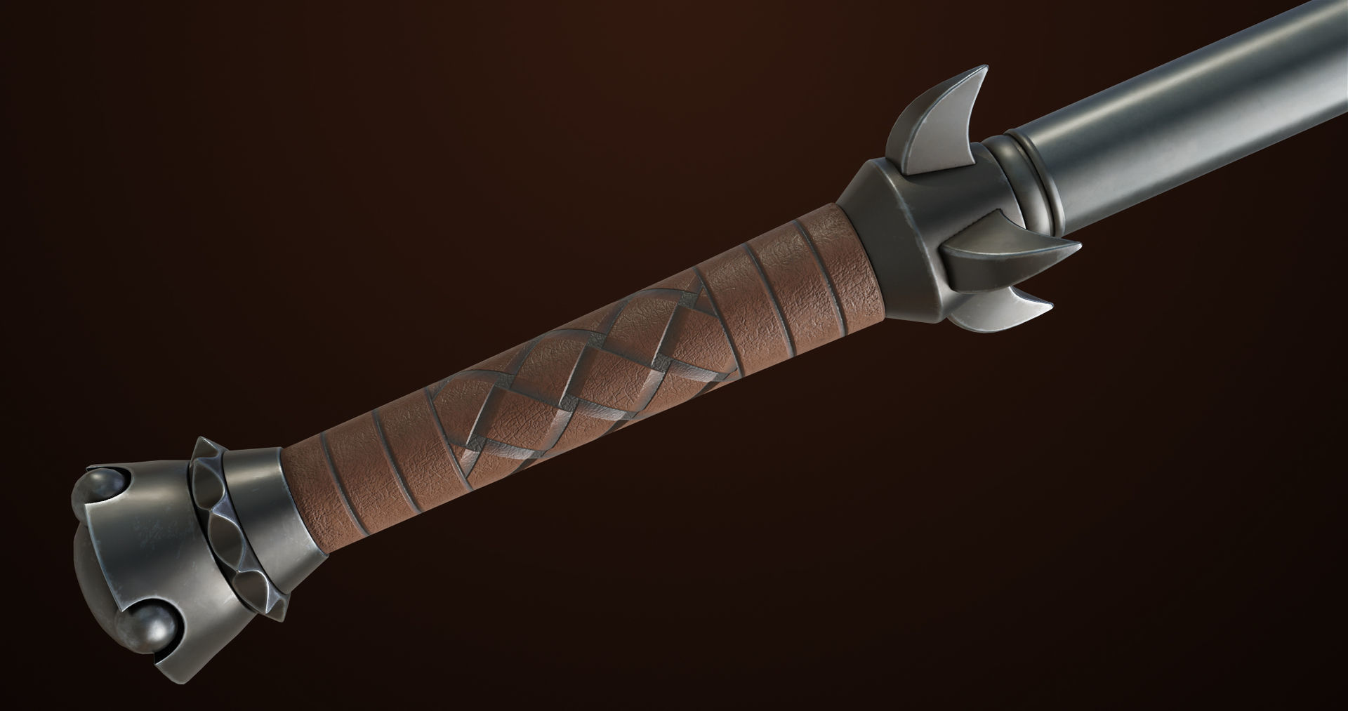 Battle Axe 03 All PBR Unity UE Textures Included Low-poly 3D model_15