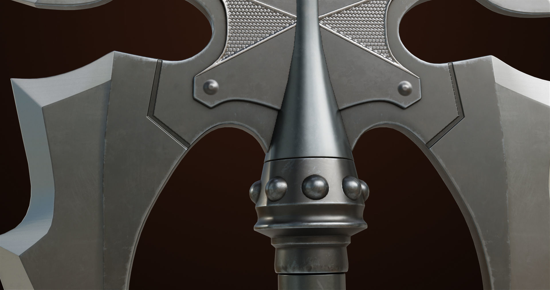 Battle Axe 03 All PBR Unity UE Textures Included Low-poly 3D model_9