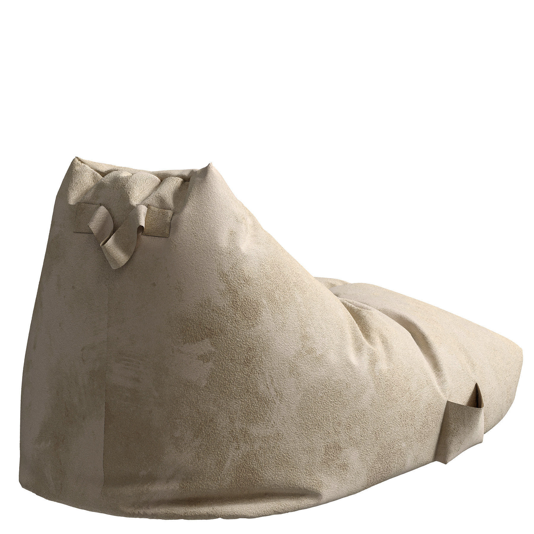 ZARA COTTON POUF 3D model CGTrader