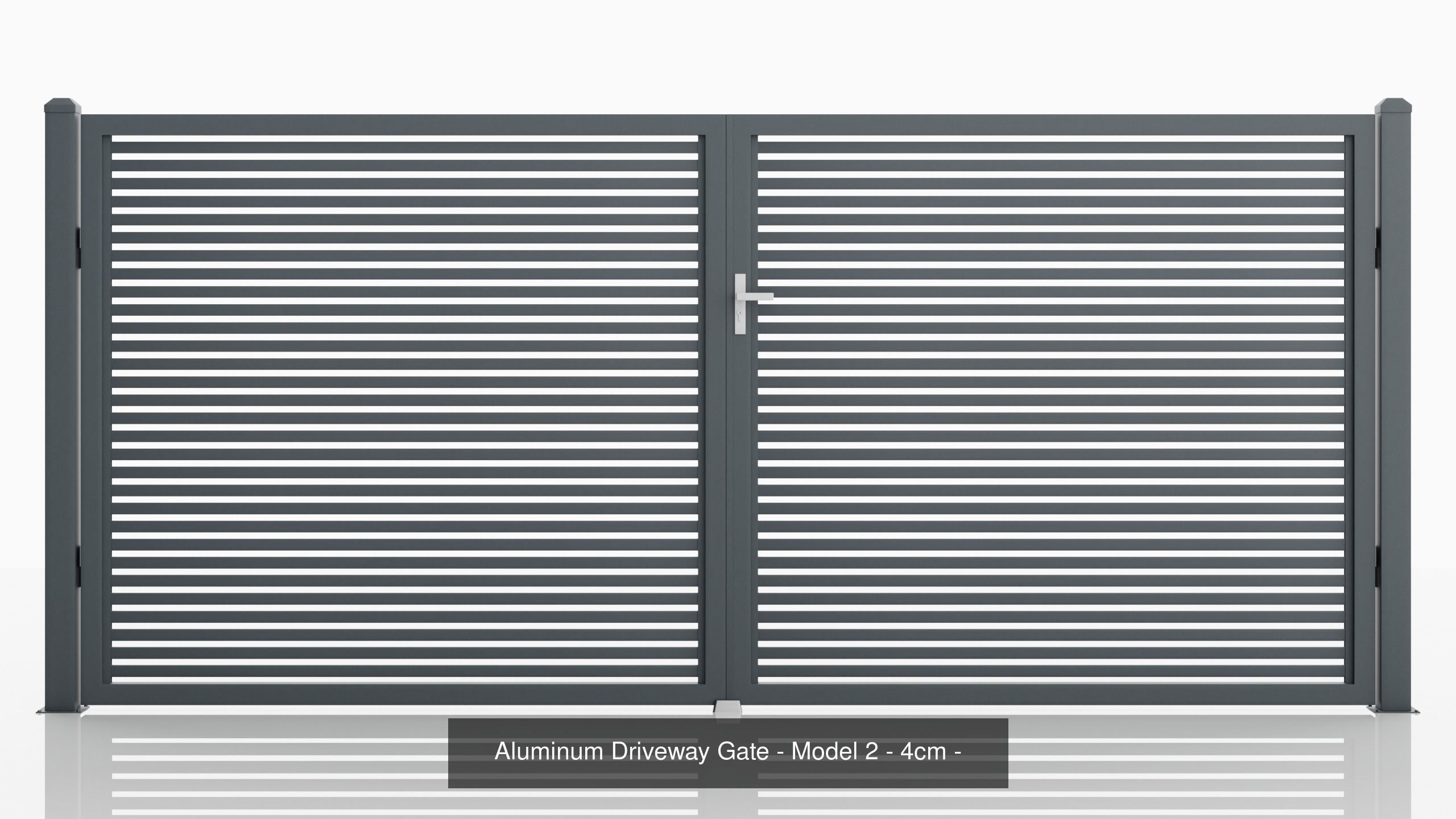 Aluminum Fence Model 2 4cm 3D Model Collection_3