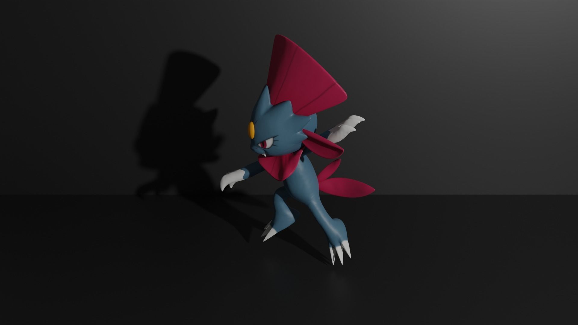 Weavile pokemon 3D print model 3D print model_5