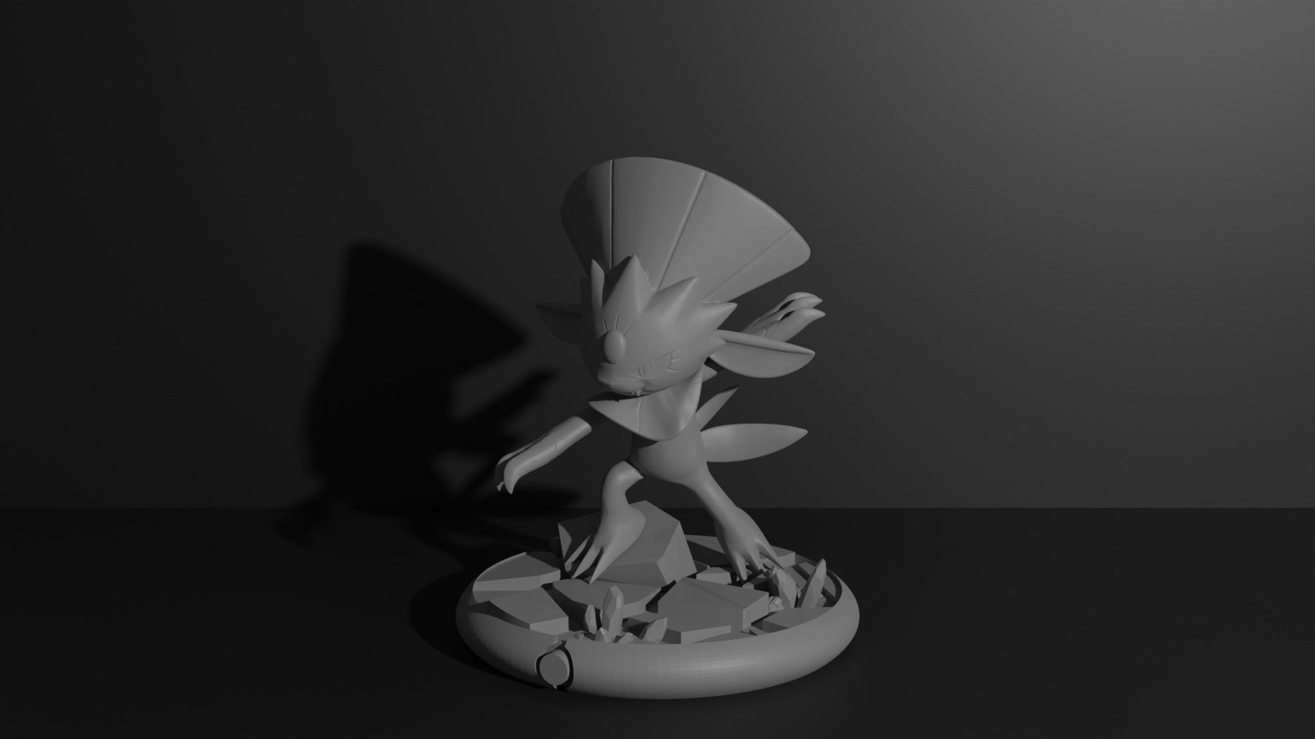 Weavile pokemon 3D print model 3D print model_8