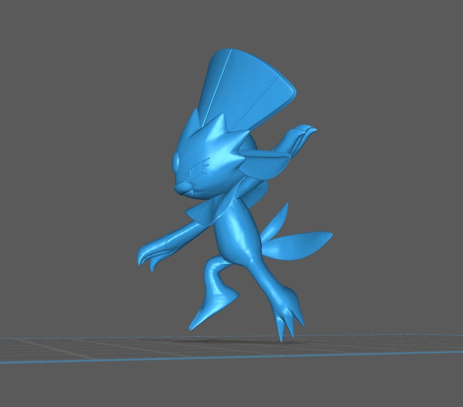Weavile pokemon 3D print model 3D print model_15