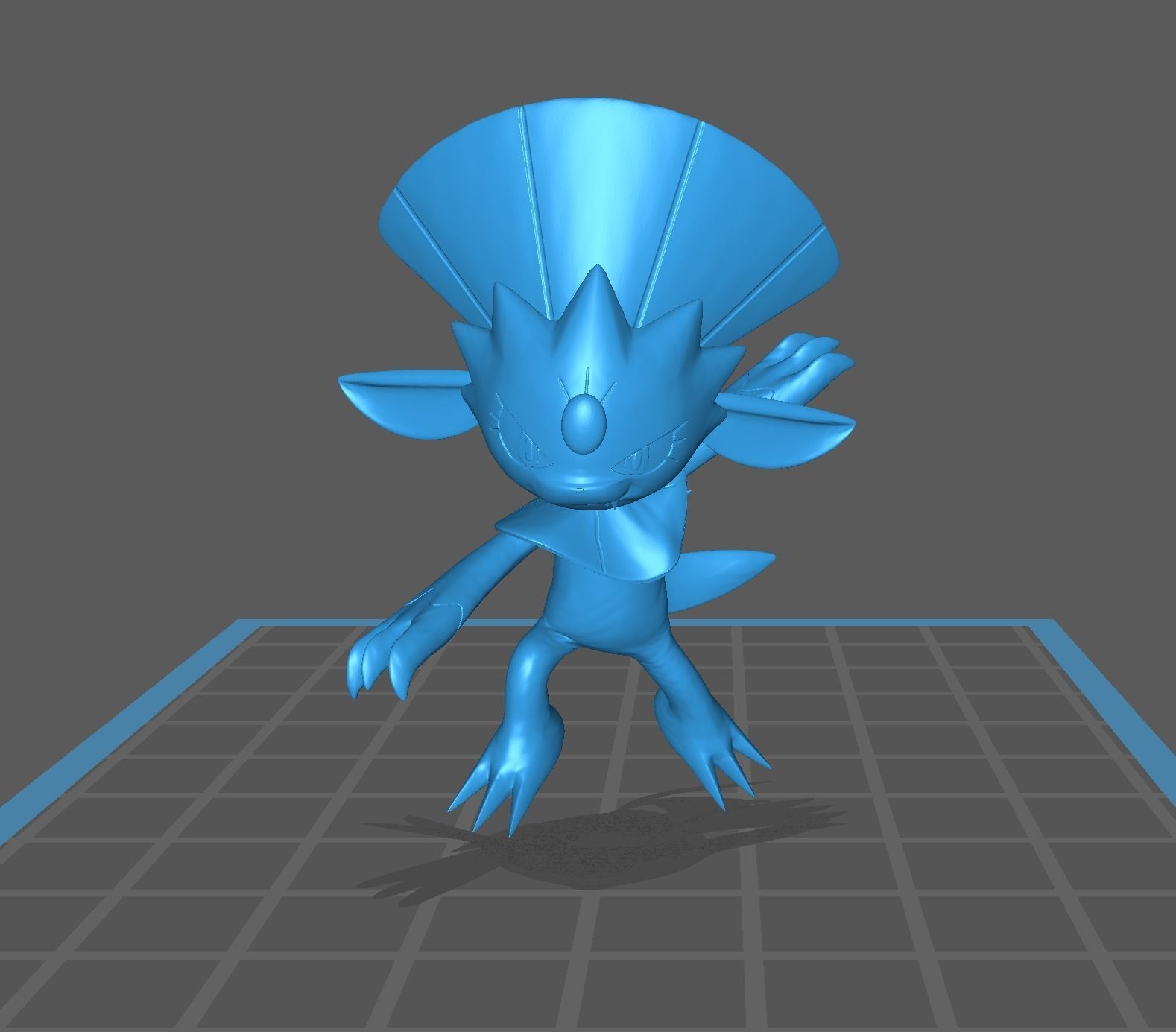 Weavile pokemon 3D print model 3D print model_14