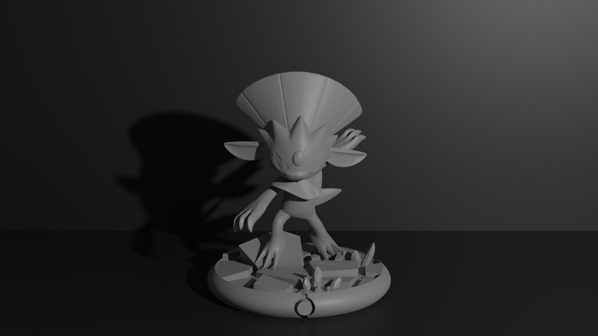 Weavile pokemon 3D print model 3D print model_6