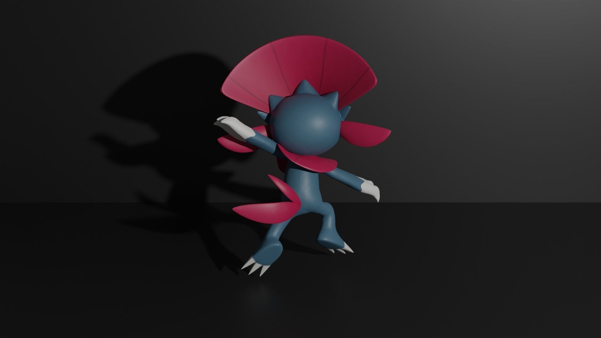 Weavile pokemon 3D print model 3D print model_4