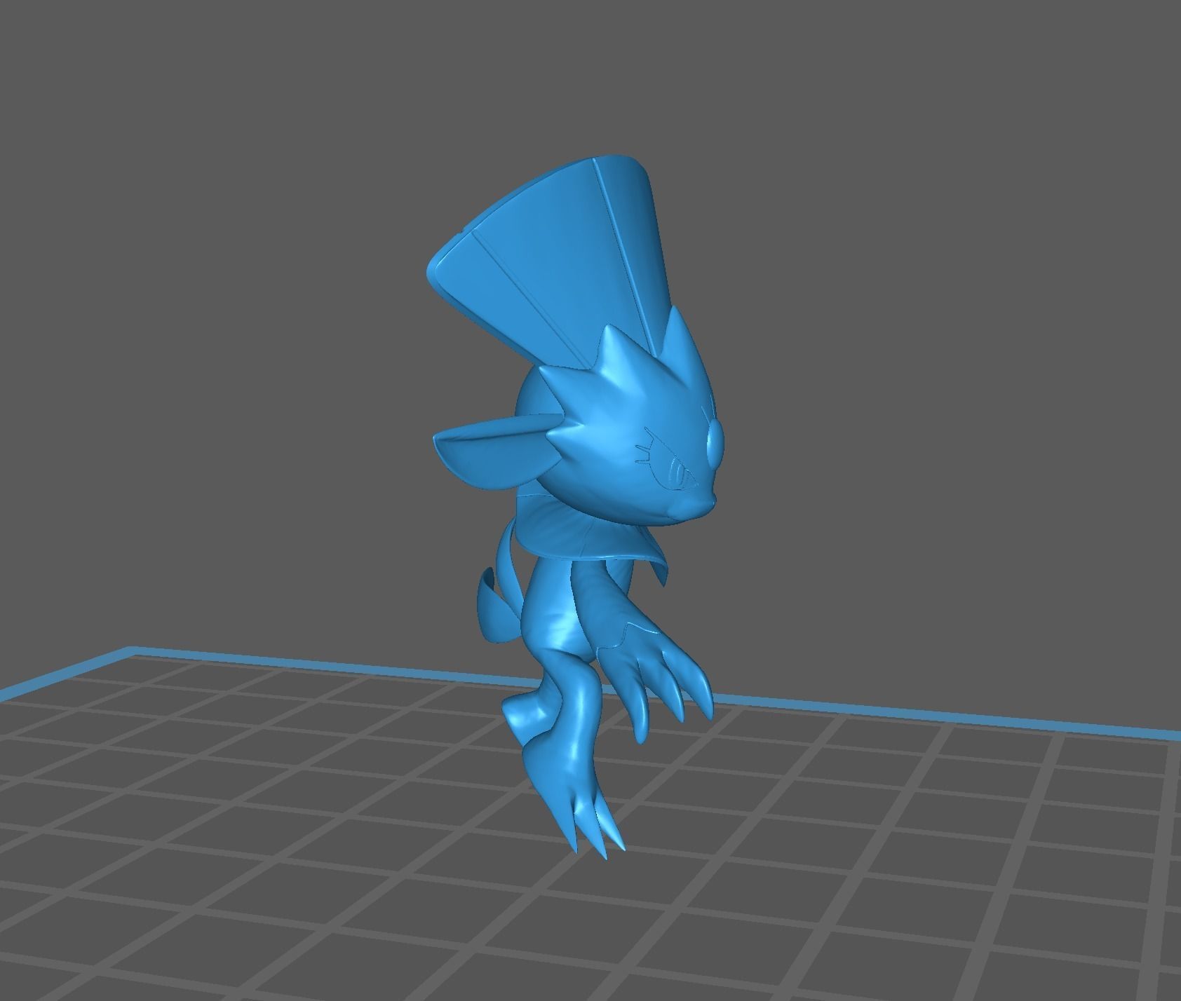 Weavile pokemon 3D print model 3D print model_18