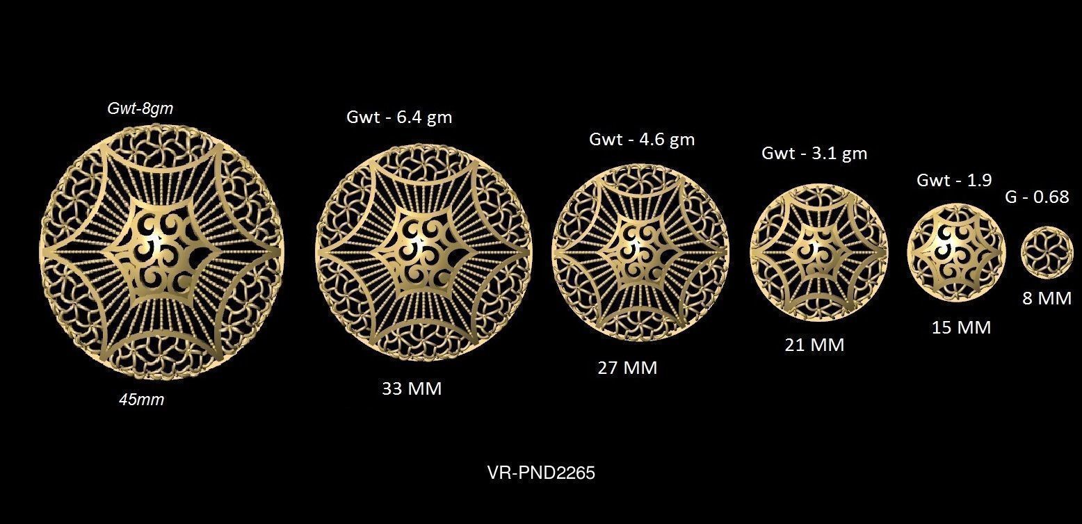 3DM-STL 109x6-SIZES- PENDANT FILES 3D Model Collection_92