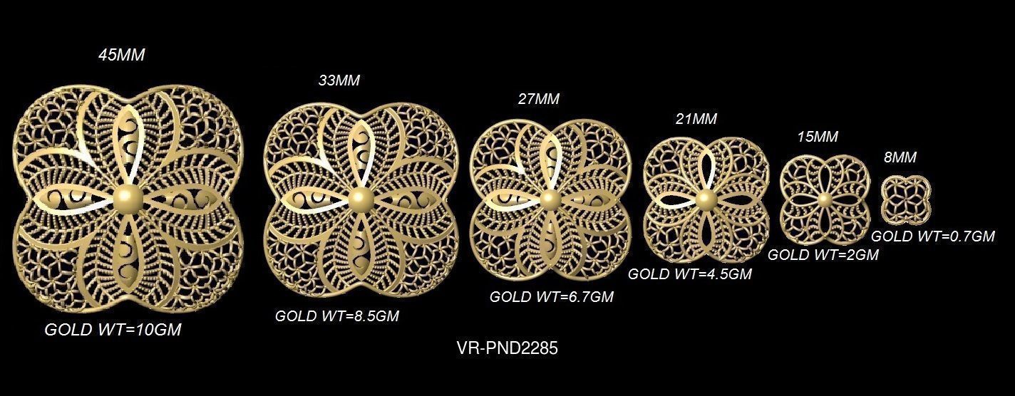 3DM-STL 109x6-SIZES- PENDANT FILES 3D Model Collection_74