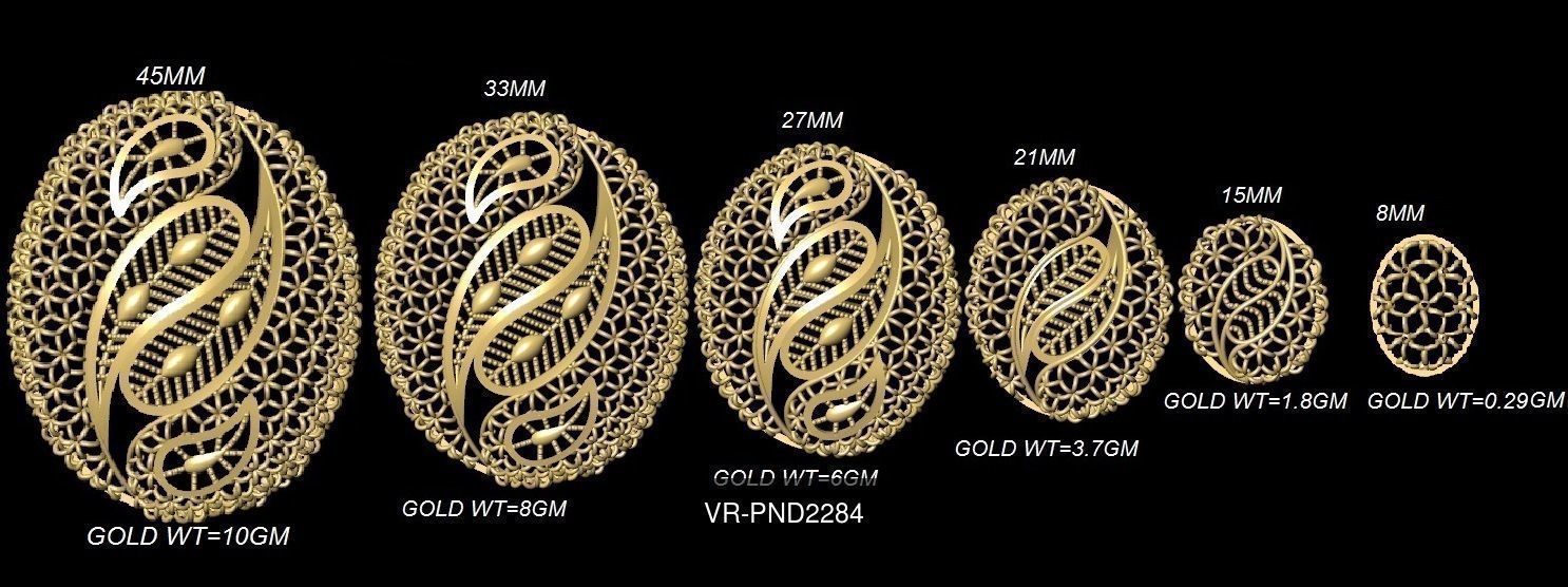 3DM-STL 109x6-SIZES- PENDANT FILES 3D Model Collection_76