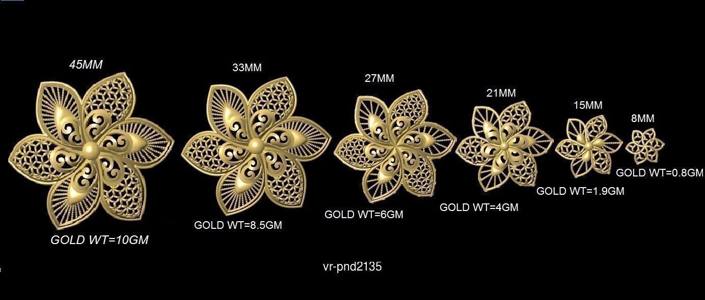 3DM-STL 109x6-SIZES- PENDANT FILES 3D Model Collection_101