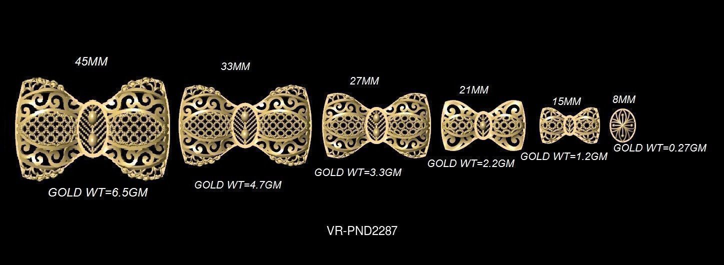 3DM-STL 109x6-SIZES- PENDANT FILES 3D Model Collection_70