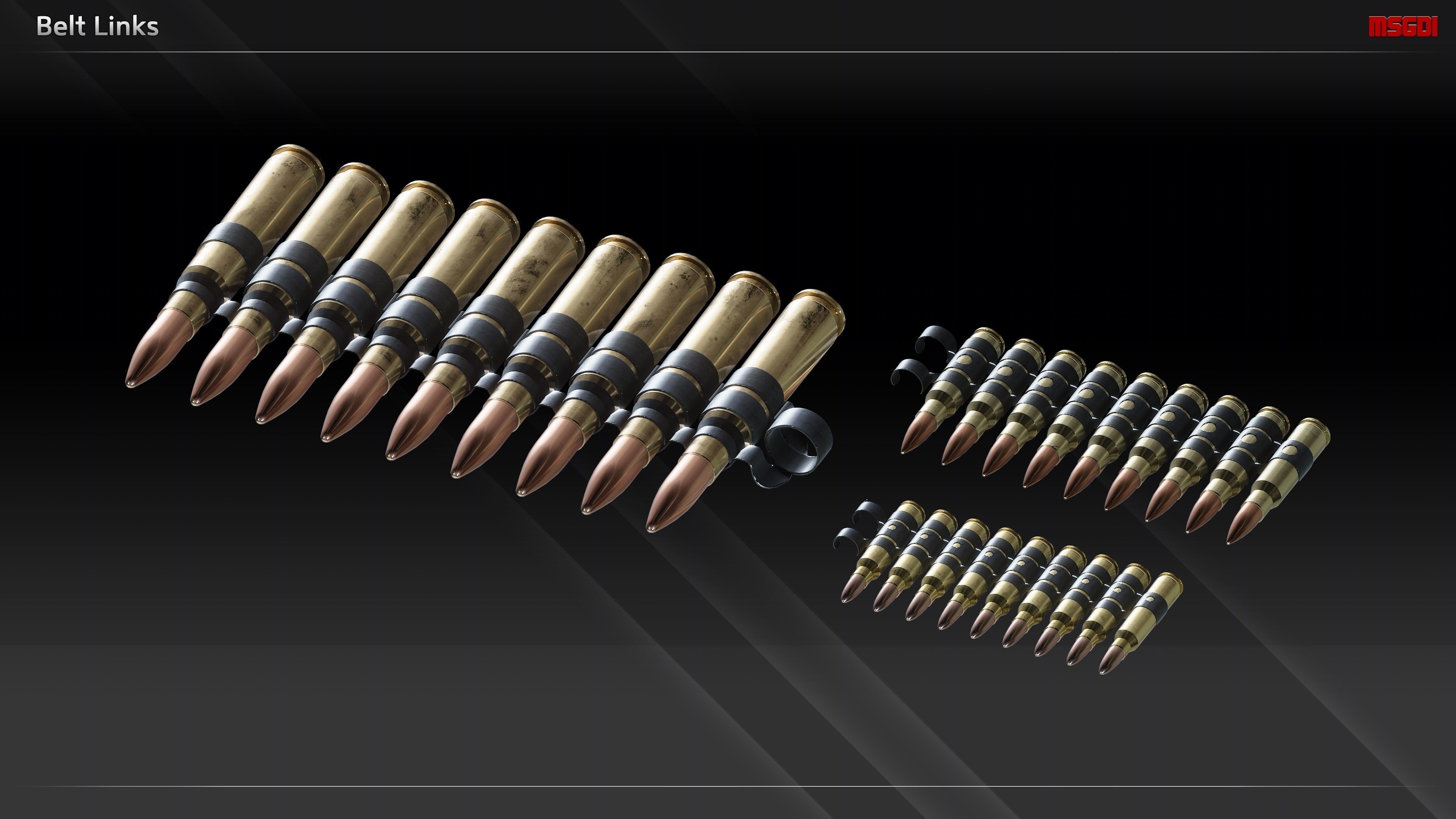 NATO Ammunition Low-poly 3D model_5