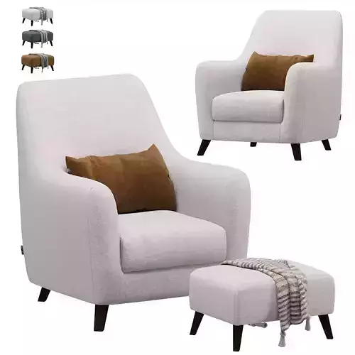 Newbury Armchair Velvet Latte 