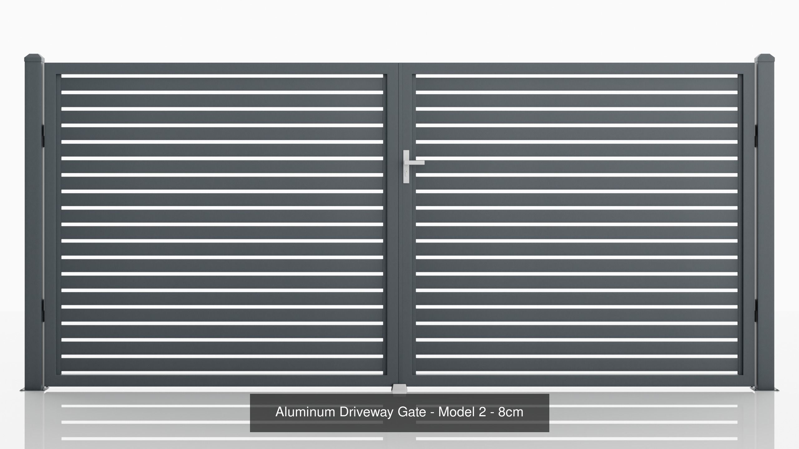 Aluminum Fence Model 2 8cm 3D Model Collection_1