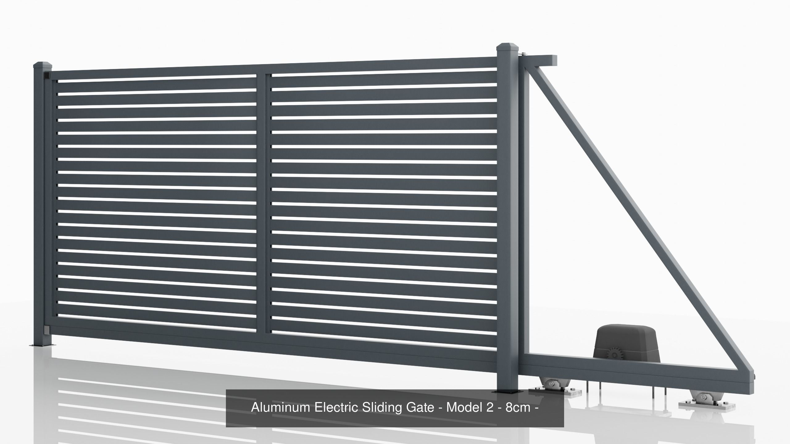 Aluminum Fence Model 2 8cm 3D Model Collection_2