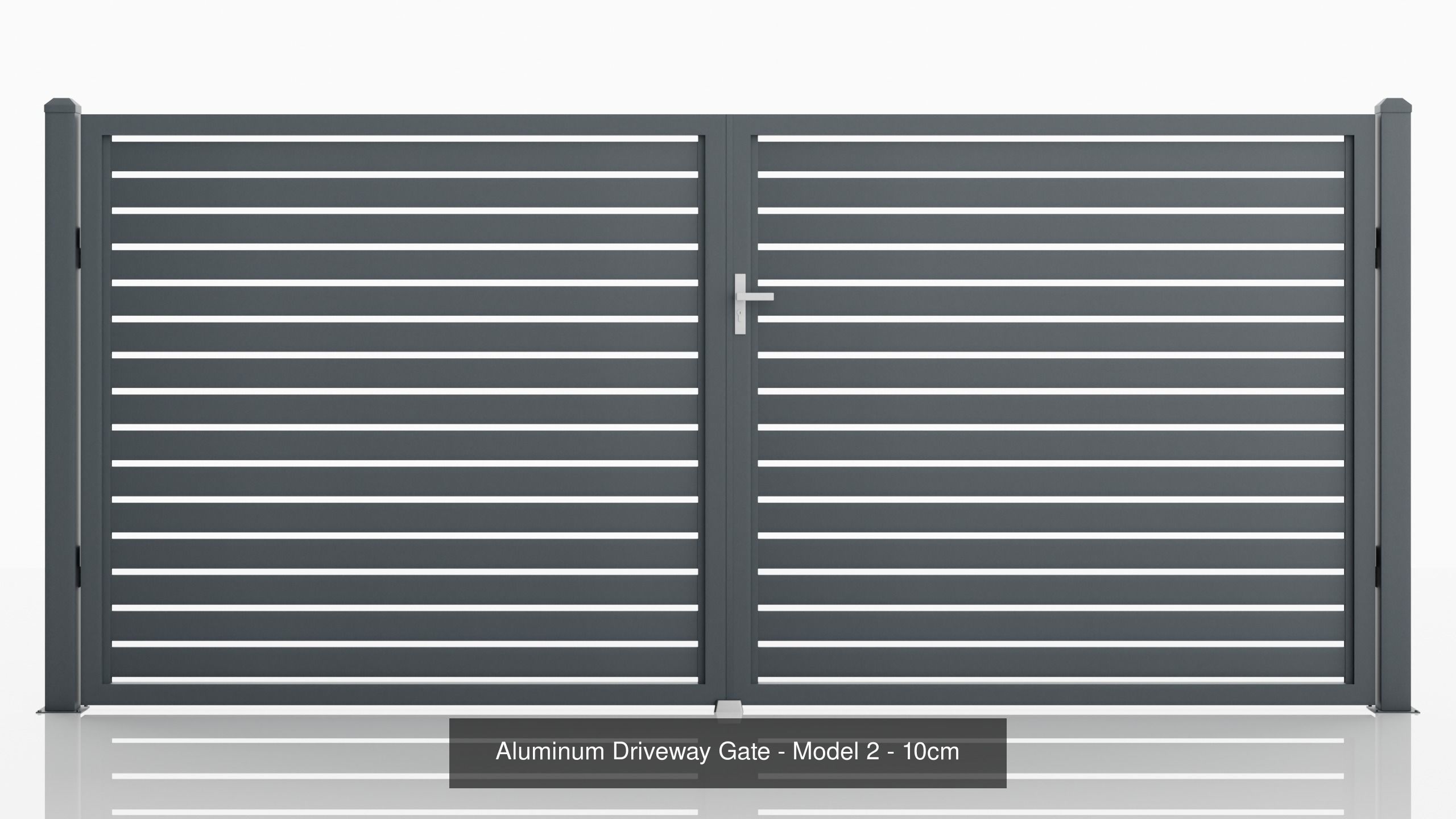 Aluminum Fence Model 2 10cm 3D Model Collection_1