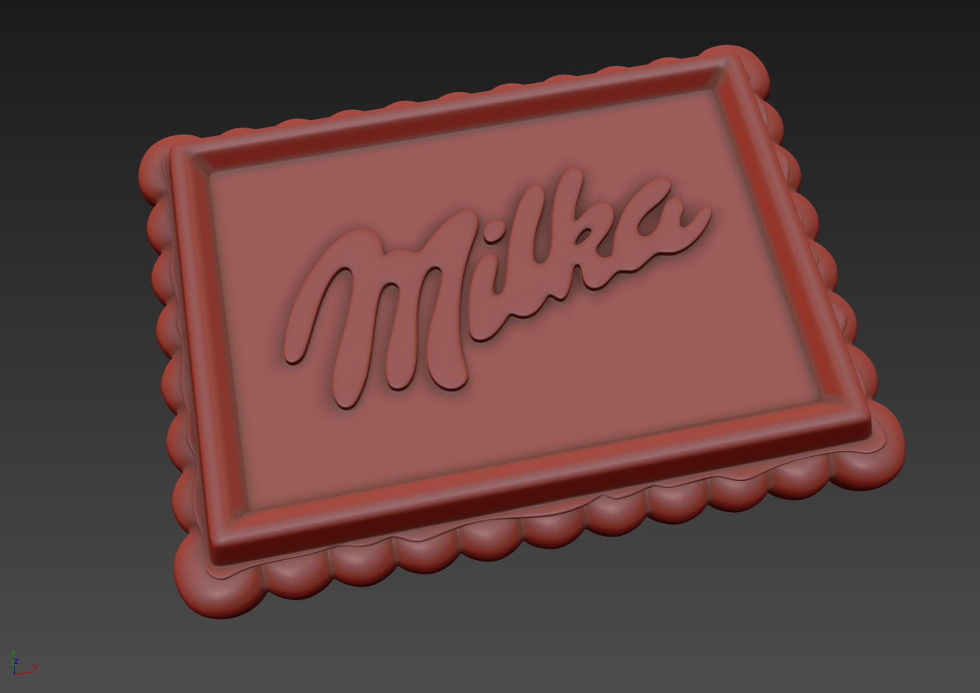Milka Choco Biscuit 3D model_5