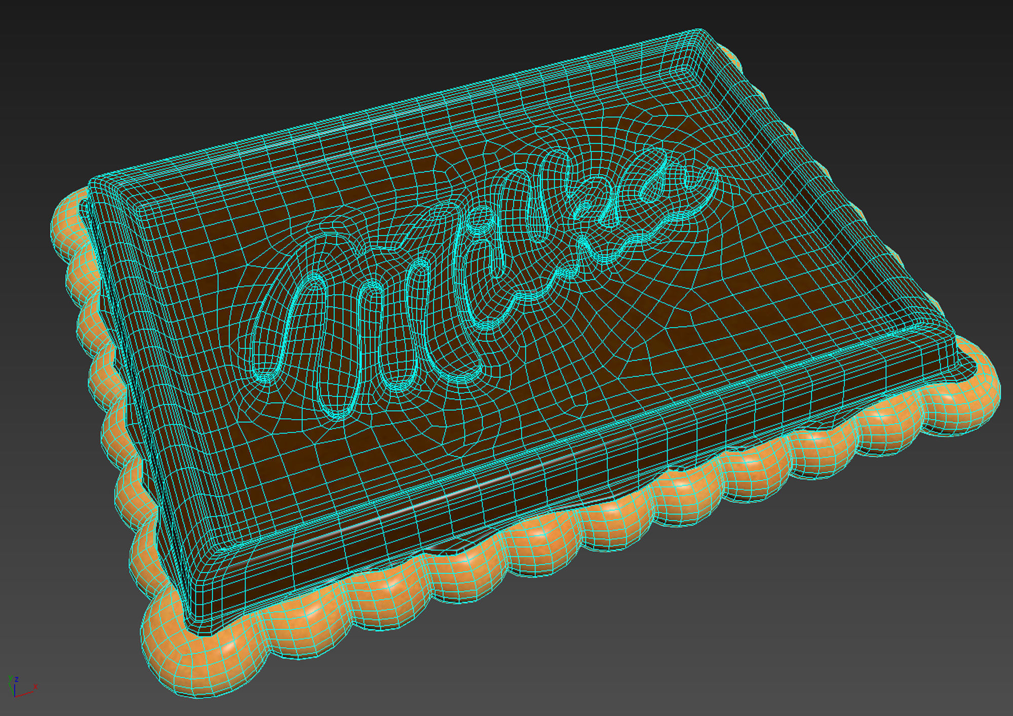 Milka Choco Biscuit 3D model_3