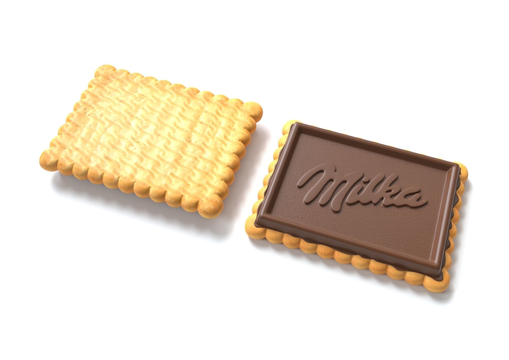 Milka Choco Biscuit 3D model_2