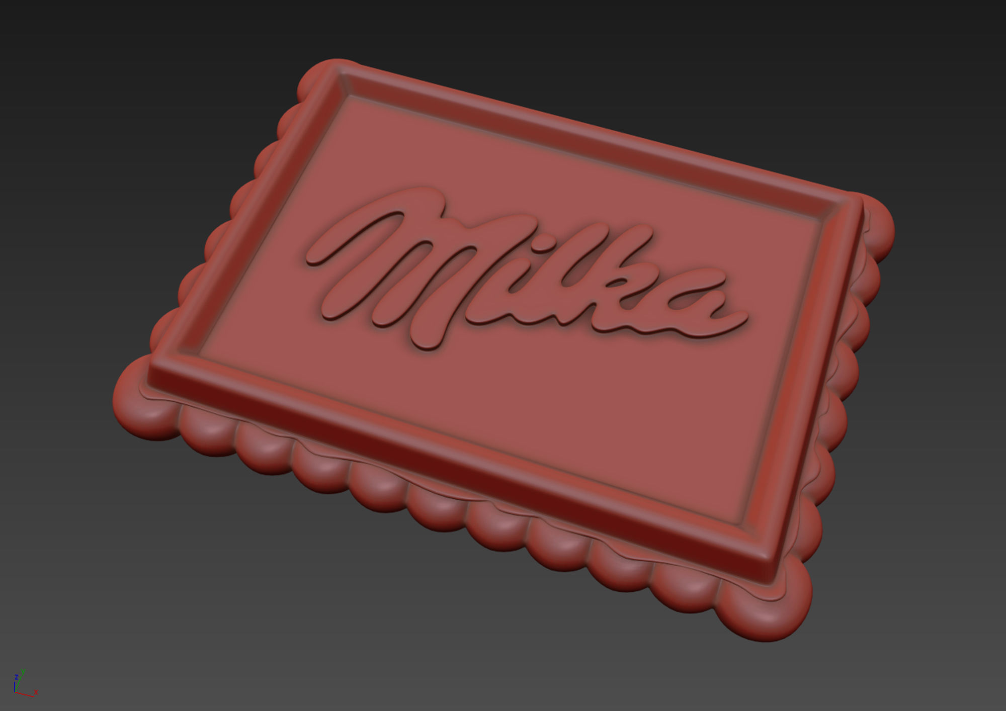 Milka Choco Biscuit 3D model_11