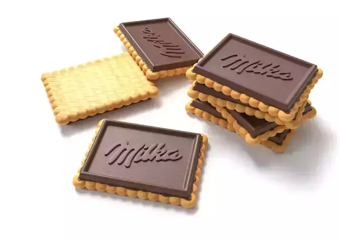 Milka Choco Biscuit 3D model