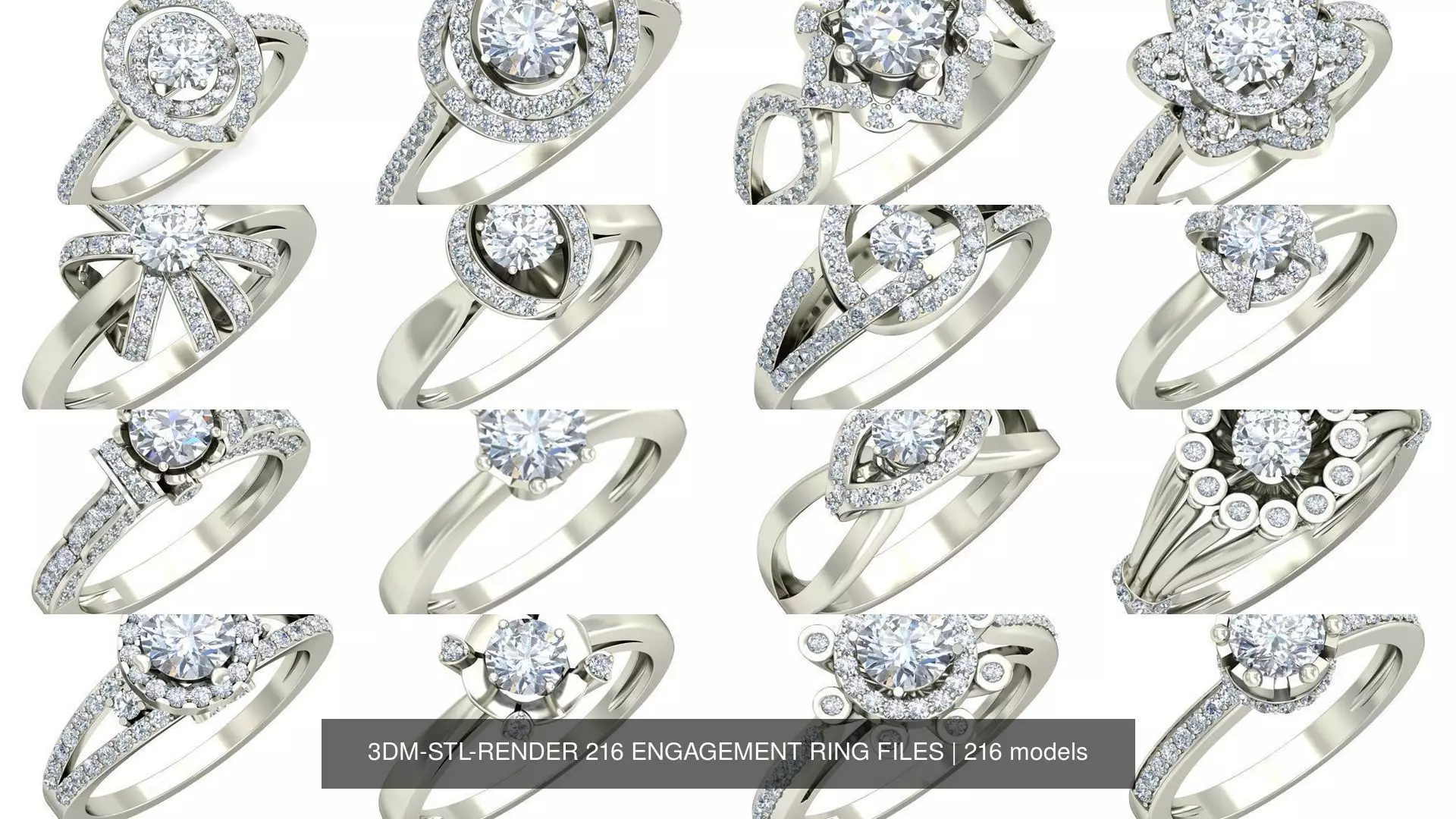 3DM-STL-RENDER 317 ENGAGEMENT RING FILES 3D Model Collection_0