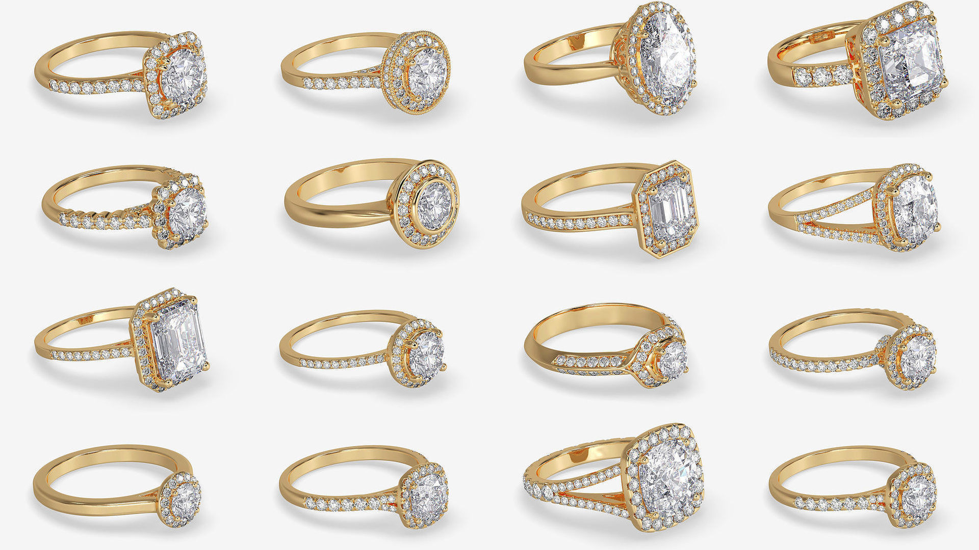 3DM-STL-RENDER 317 ENGAGEMENT RING FILES 3D Model Collection_79